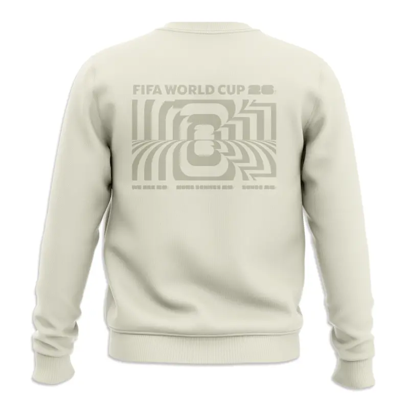 France National Team 2026 World Cup Amplified Cream Crew Sweatshirt – Unisex – Official World Cup Football Kits