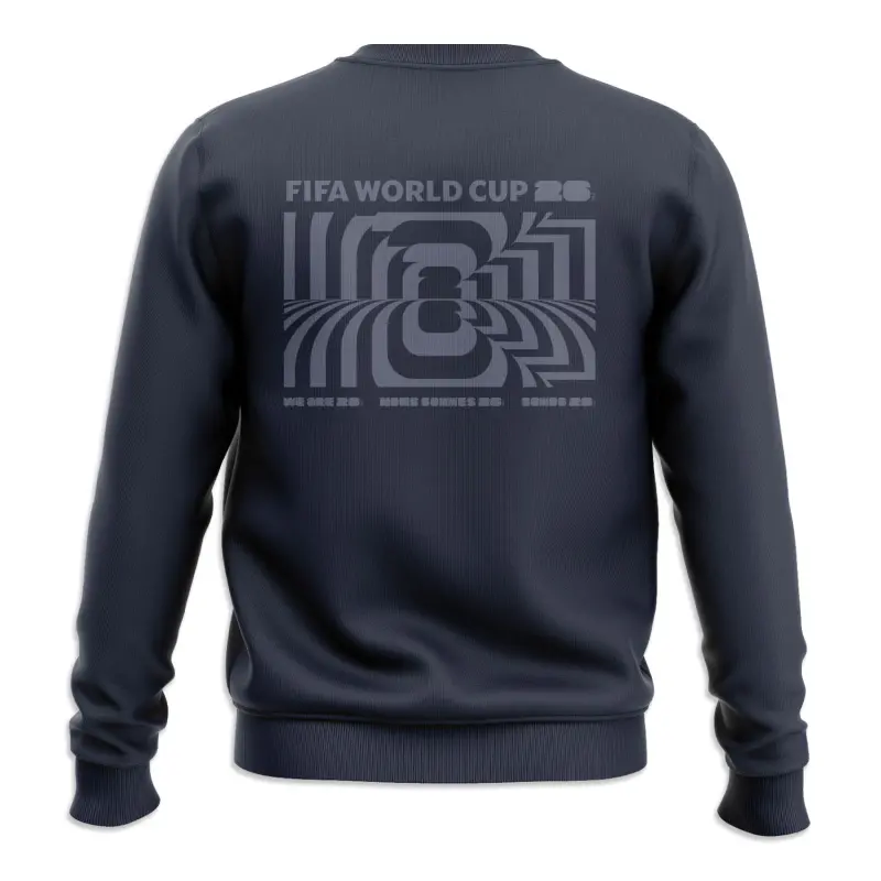 France National Team 2026 World Cup Amplified Navy Crew Sweatshirt – Unisex – Official World Cup Football Kits