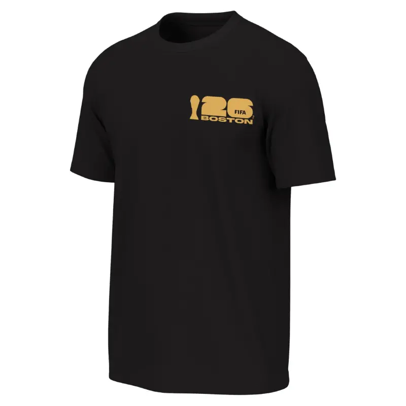 France National Team 2026 World Cup Boston Poster Black T-Shirt – Unisex – Official World Cup Football Kits