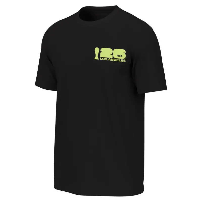 France National Team 2026 World Cup Los Angeles Poster Black T-Shirt – Unisex – Official World Cup Football Kits