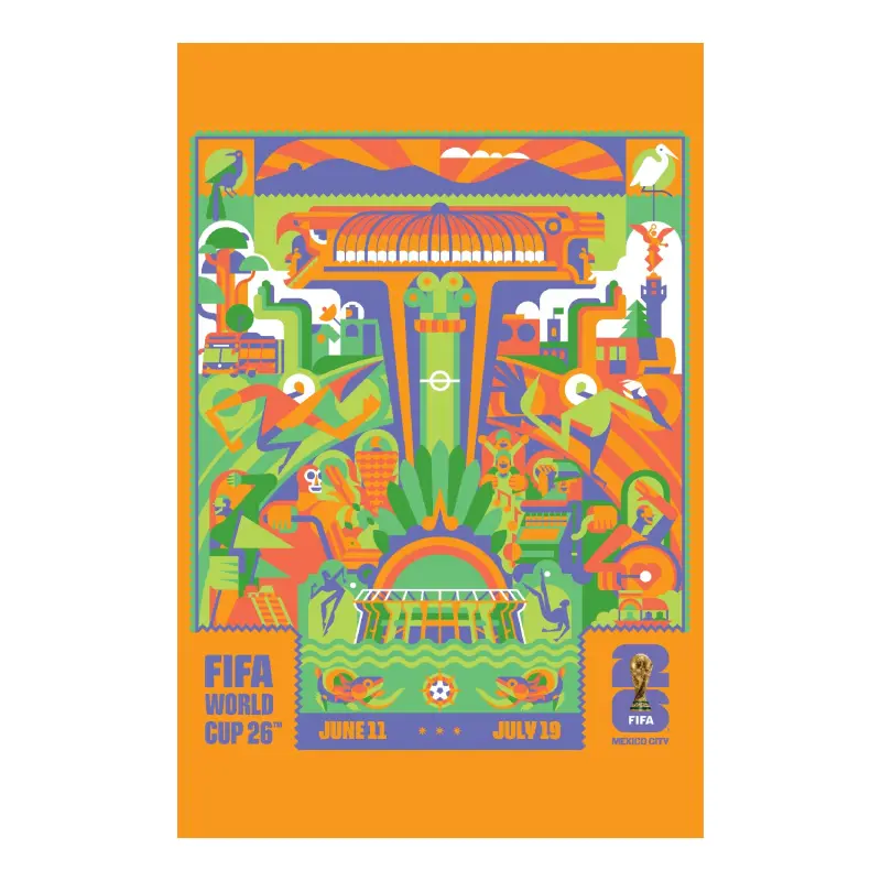 France National Team 2026 World Cup Mexico City Host City Poster – Official World Cup Football Kits