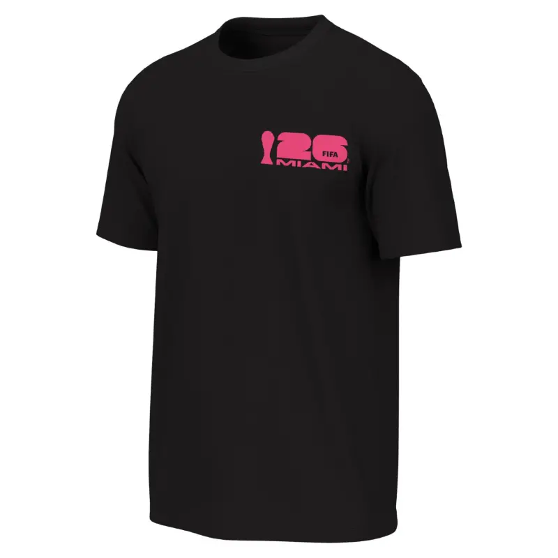 France National Team 2026 World Cup Miami Poster Black T-Shirt – Unisex – Official World Cup Football Kits