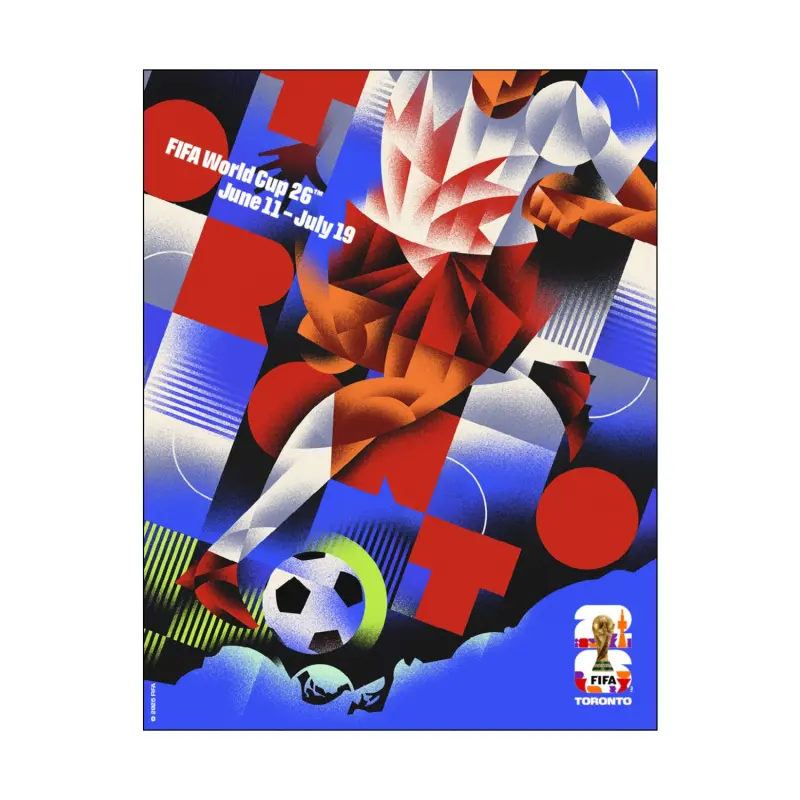 France National Team 2026 World Cup Toronto Host City Poster – Official World Cup Football Kits