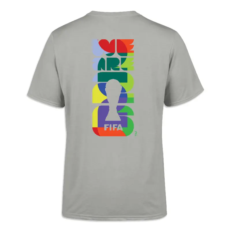 France National Team 2026 World Cup Vertical Abstract Grey T-Shirt – Unisex – Official World Cup Football Kits