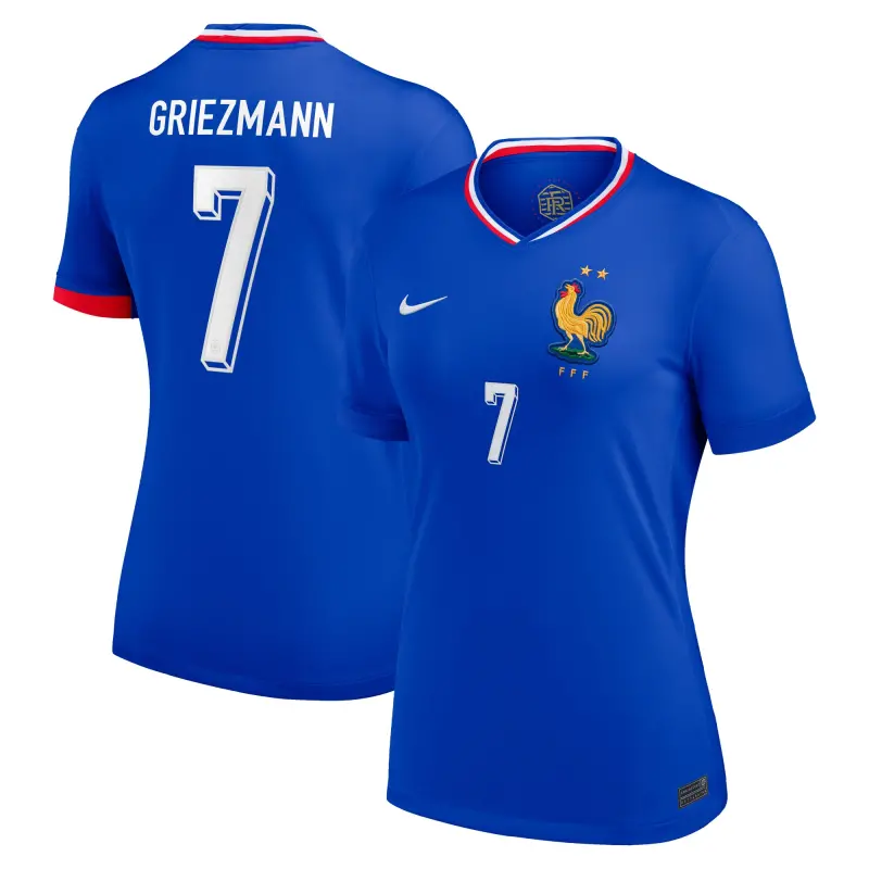 France National Team Antoine Griezmann France National Team Nike Women’s 2024 Home Replica Jersey – Blue – Official World Cup Football Kits