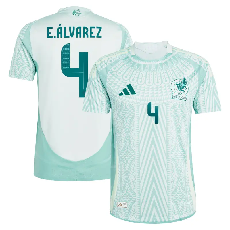 France National Team Edson Alvarez Mexico National Team adidas 2024 Away Authentic Player Jersey – Green – Official World Cup Football Kits