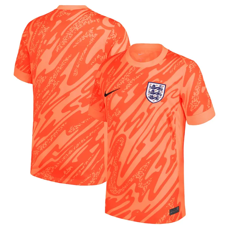 France National Team England National Team Nike 2024 Goalkeeper Replica Stadium Jersey Orange – Official World Cup Football Kits