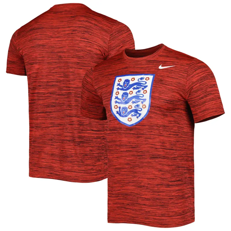 France National Team England National Team Nike Primary Logo Velocity Legend Performance T-Shirt Red – Official World Cup Football Kits