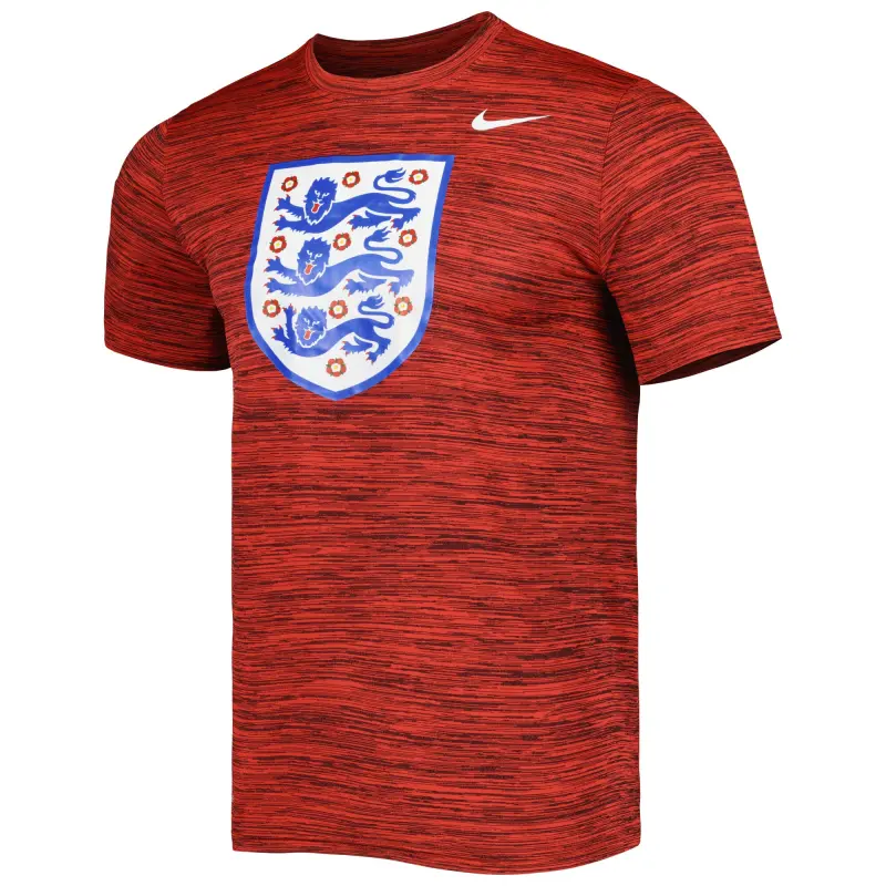France National Team England National Team Nike Primary Logo Velocity Legend Performance T-Shirt Red – Official World Cup Football Kits