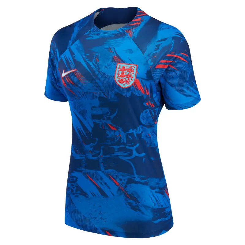 France National Team England National Team Nike Women’s 2022 Pre-Match Top Blue – Official World Cup Football Kits