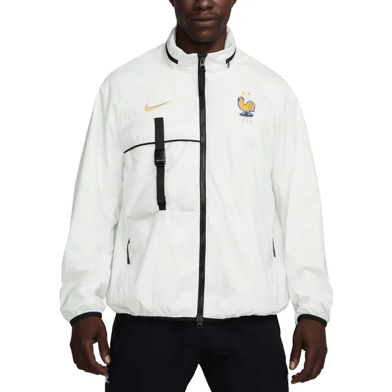 France National Team France National Team Nike 2024 Halo Anthem Full-Zip Jacket – White – Official World Cup Football Kits