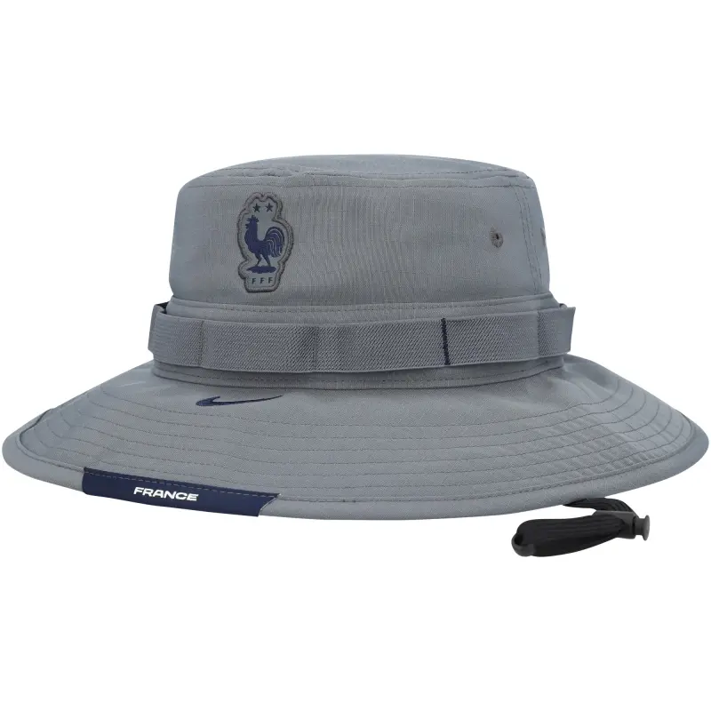 France National Team France National Team Nike Boonie Tri-Blend Performance Bucket Hat – Gray – Official World Cup Football Kits