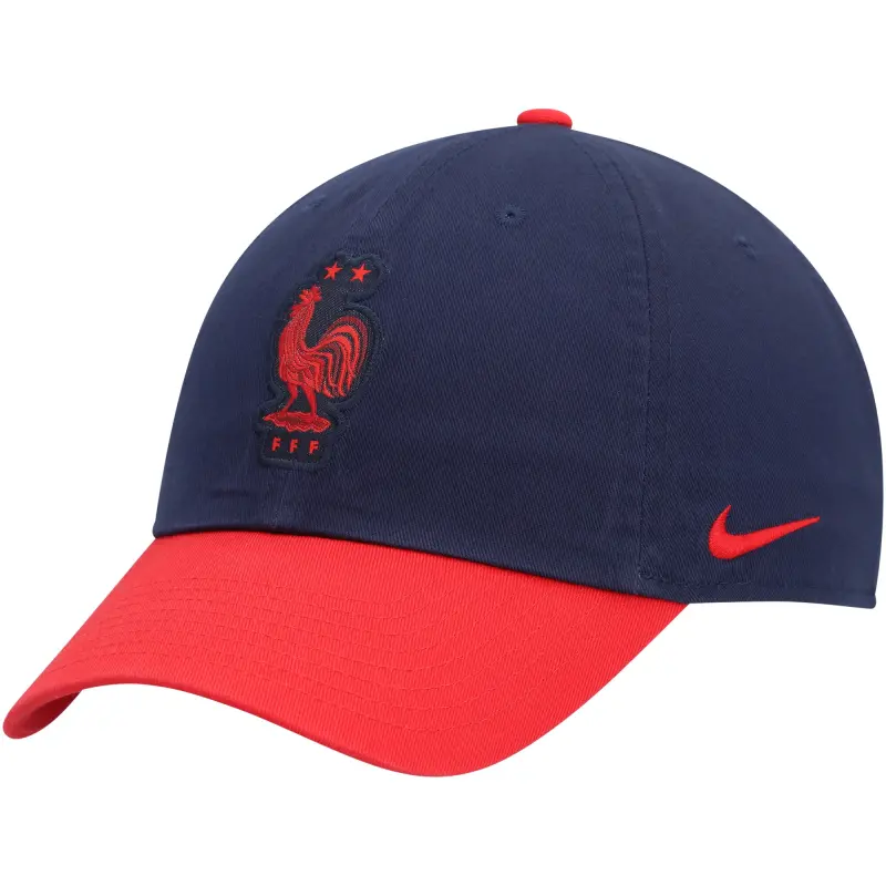France National Team France National Team Nike Campus Adjustable Hat – Navy/Red – Official World Cup Football Kits