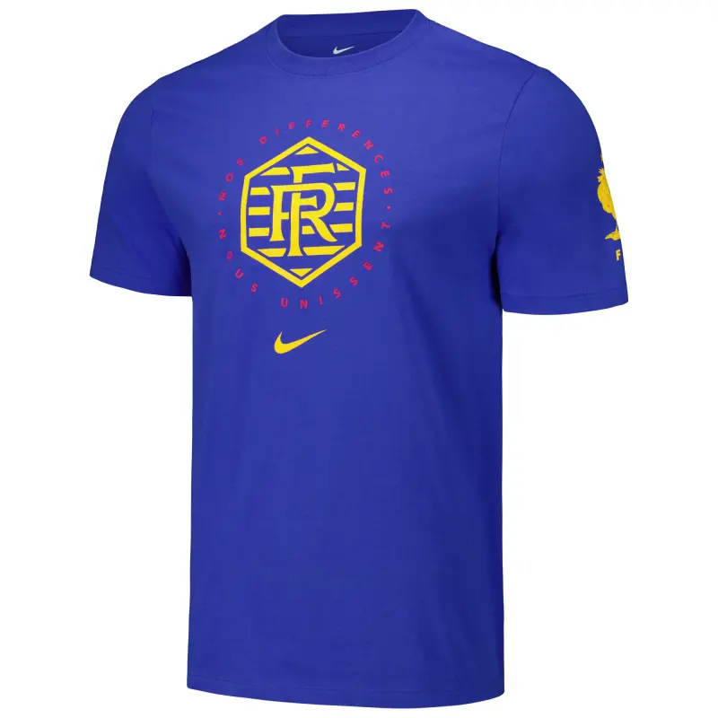 France National Team France National Team Nike Localized Core Cotton T-Shirt – Royal – Official World Cup Football Kits