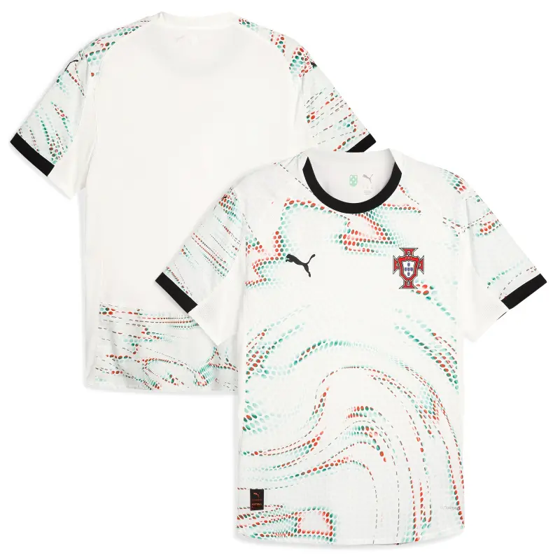 France National Team Portugal National Team Puma 2025 Away Authentic Jersey – White – Official World Cup Football Kits