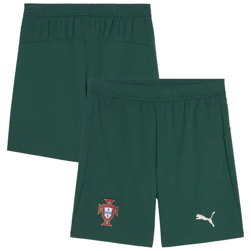 France National Team Portugal National Team Puma 2025 Home Replica Shorts – Green – Official World Cup Football Kits