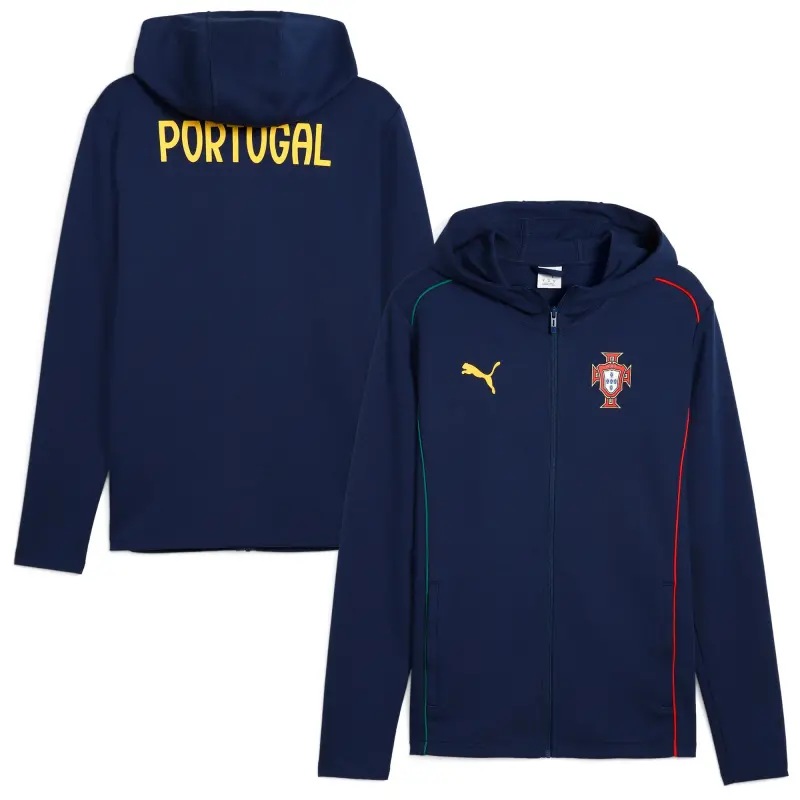 France National Team Portugal National Team Puma Casuals Full-Zip Hoodie – Navy – Official World Cup Football Kits