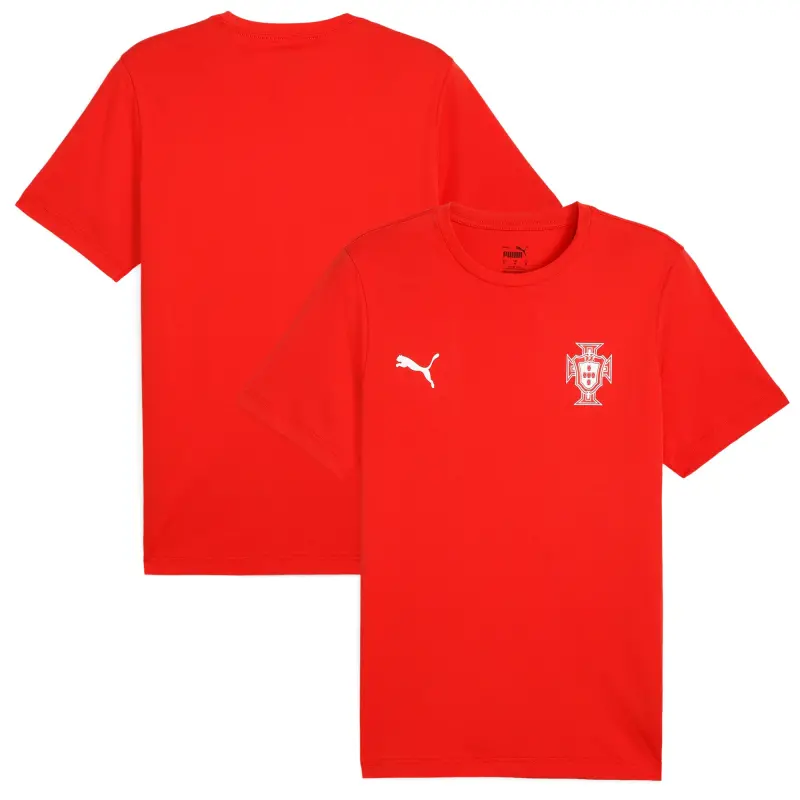 France National Team Portugal National Team Puma ftblLESS T-Shirt – Red – Official World Cup Football Kits