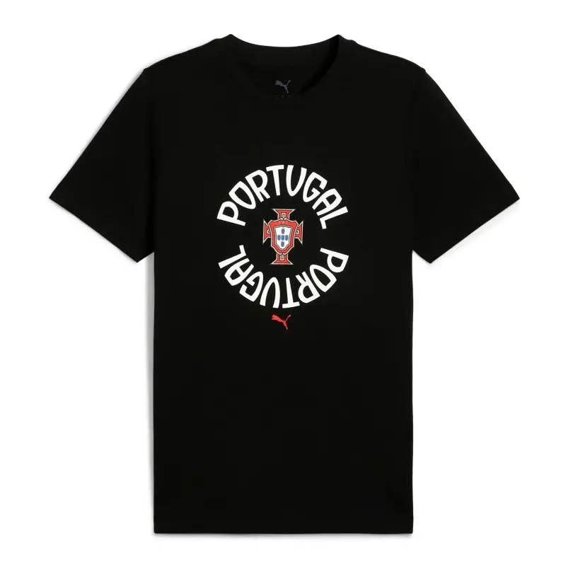 France National Team Portugal National Team Puma ftblNRGY T-Shirt – Black – Official World Cup Football Kits