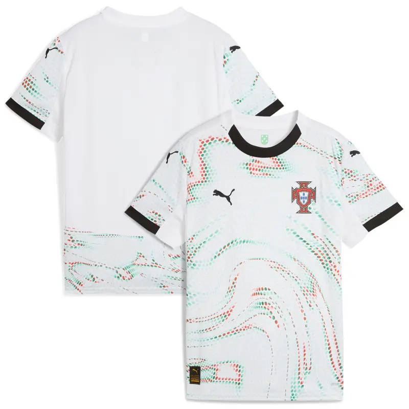 France National Team Portugal National Team Puma Youth 2025 Away Replica Jersey – White – Official World Cup Football Kits