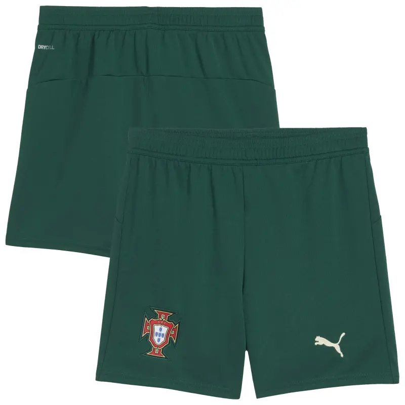 France National Team Portugal National Team Puma Youth Replica Shorts – Green – Official World Cup Football Kits