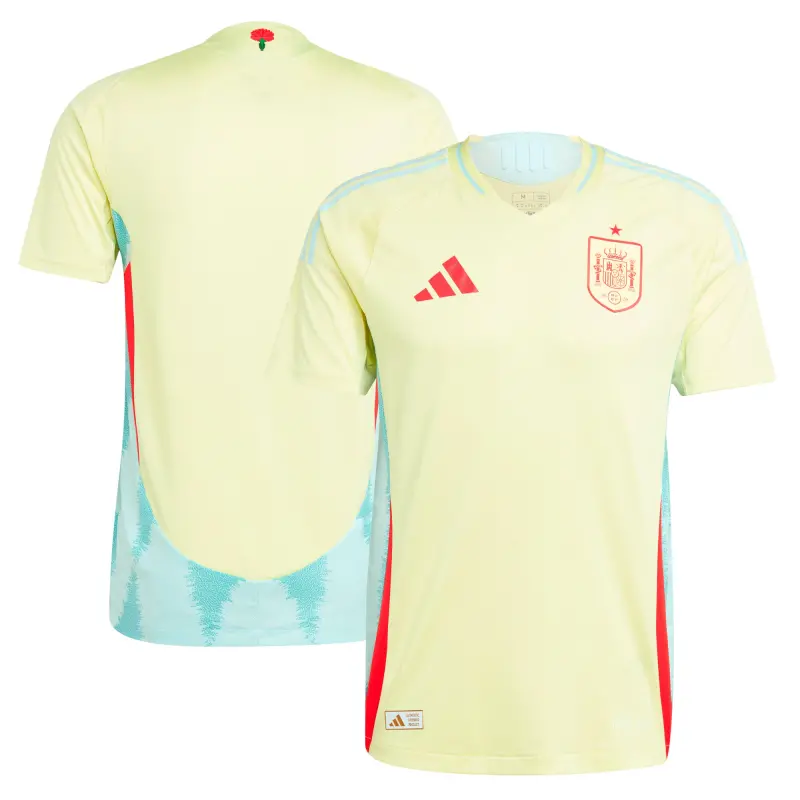 France National Team Spain National Team adidas 2024 Away Authentic Jersey – Yellow – Official World Cup Football Kits