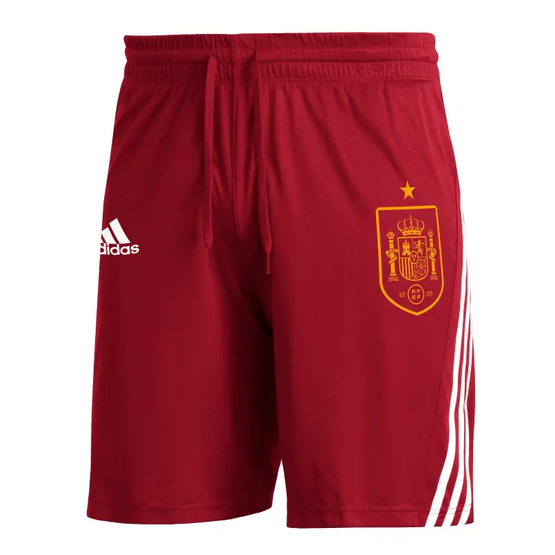 France National Team Spain National Team adidas Club Crest Three-Stripe AEROREADY Shorts – Red – Official World Cup Football Kits