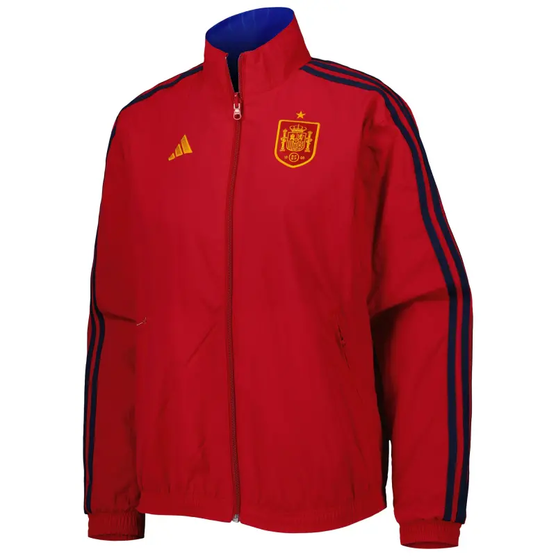 France National Team Spain National Team adidas Women’s Anthem AEROREADY Reversible Full-Zip Jacket – Red/Blue – Official World Cup Football Kits
