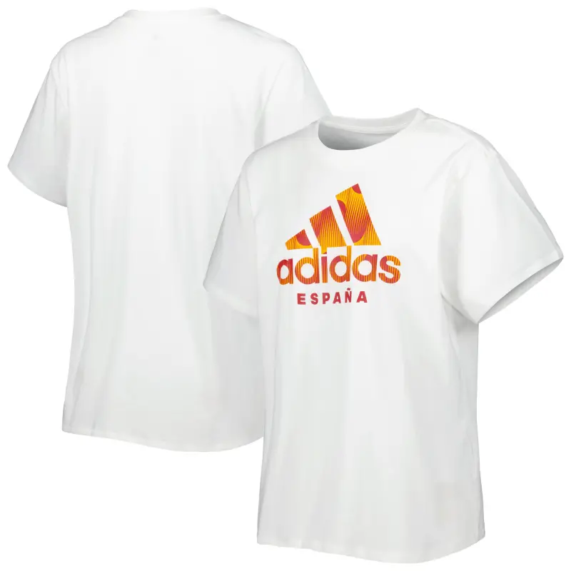 France National Team Spain National Team adidas Women’s DNA T-Shirt – White – Official World Cup Football Kits